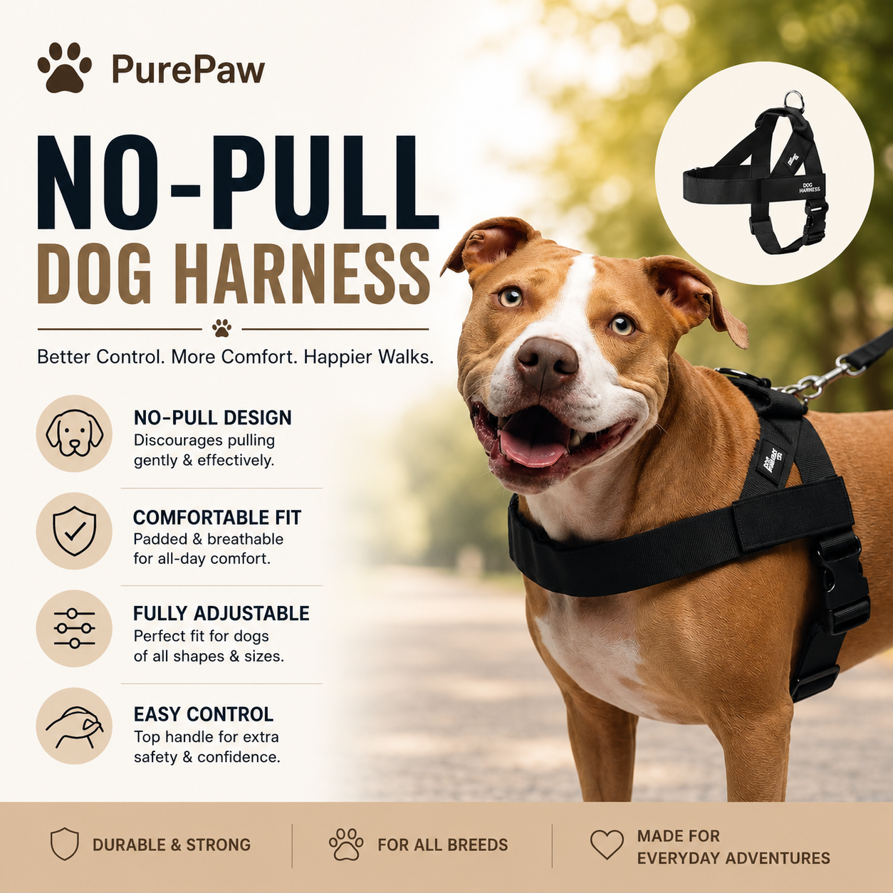 PurePaw No-Pull Harness